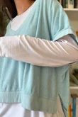 Terry B Hi Lo Tank Turquoise